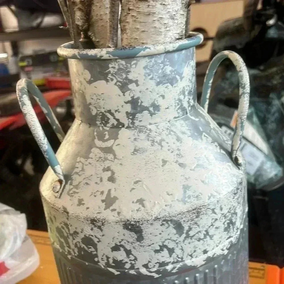 Rustic Metal Milk Can - Picture 4 of 5